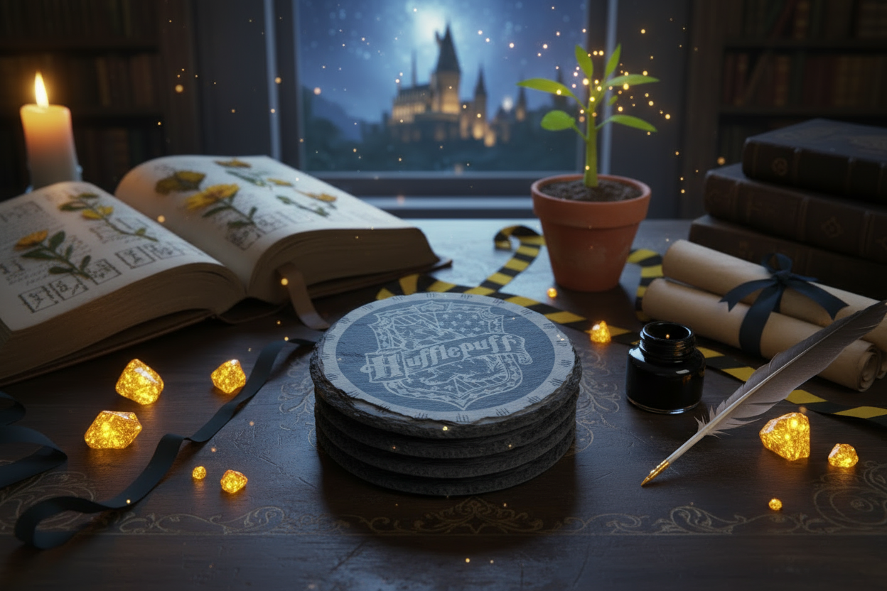 Wizard School House Crest Slate Coasters - Image 6