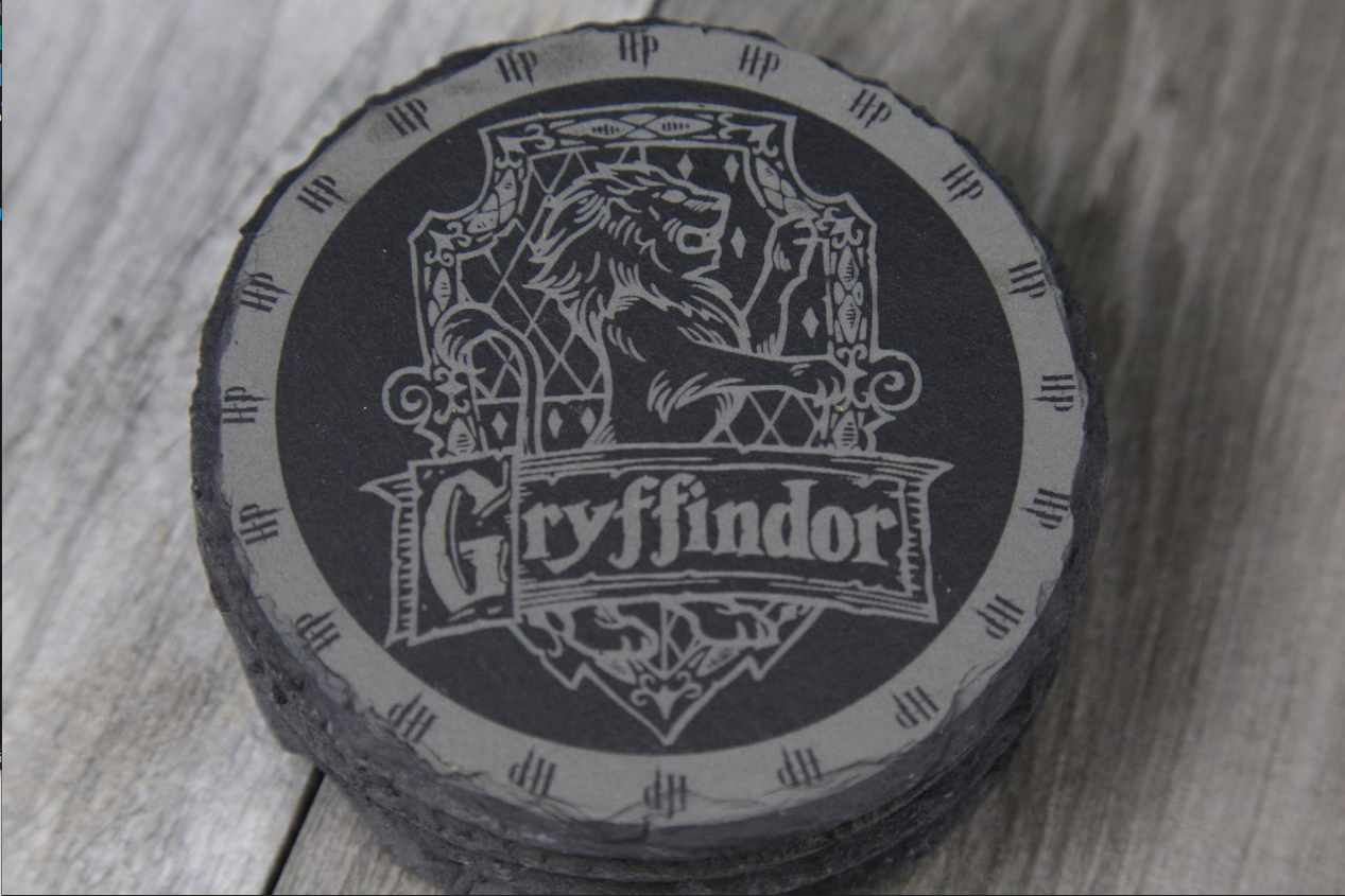 Wizard School House Crest Slate Coasters - Image 2