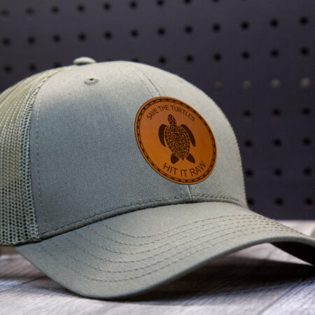 Save the Turtles Leather Patch Trucker Hat