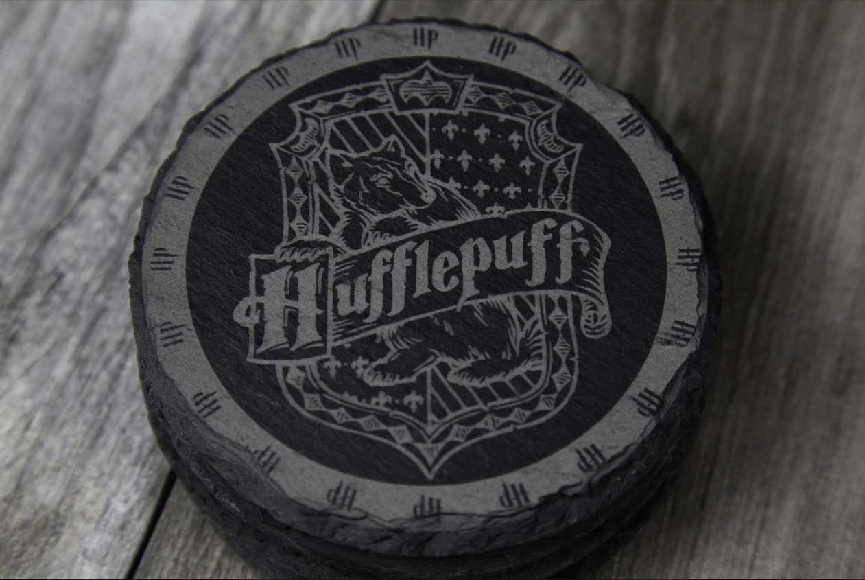 Wizard School House Crest Slate Coasters - Image 3