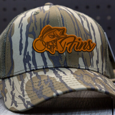 OnlyFins Leather Patch Trucker Hat
